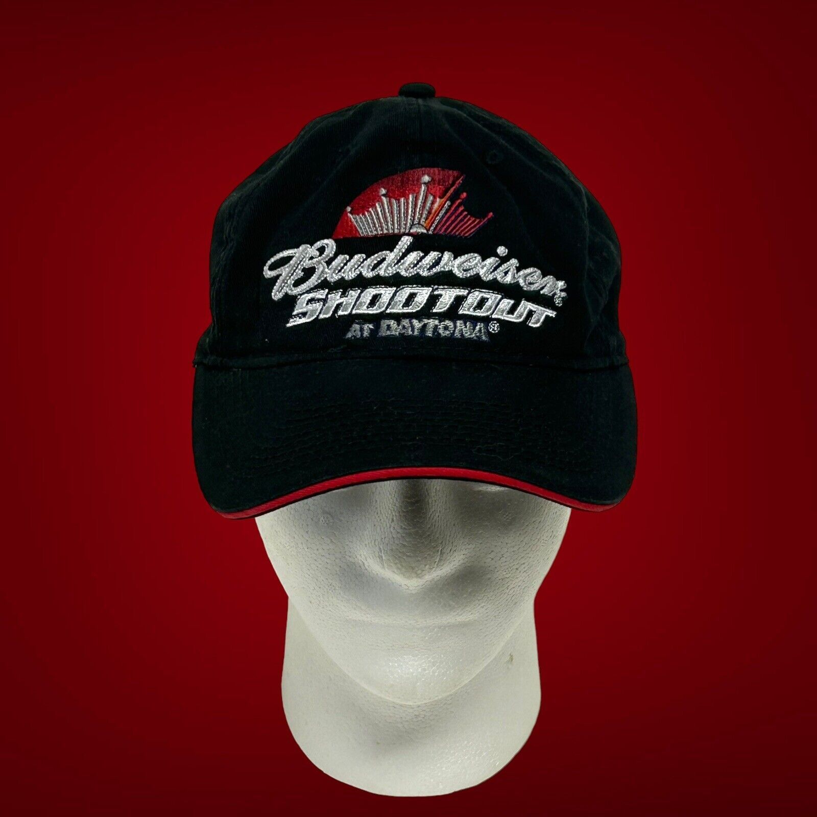 Nascar Budweiser Shootout At Daytona 2011 Black Embroidered Adjustable Hat Cap